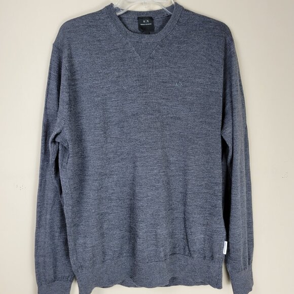 Armani Exchange Gray Wool Sweater Size L - Picture 5 of 12